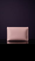 Orchid Pink Vegan Leather Clutch