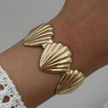 Golden Shell Statement Bangle