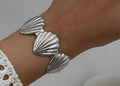 Luna Shell Sculpt Bangle