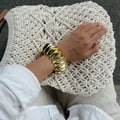 Aurora Resin Coil Statement Bangle