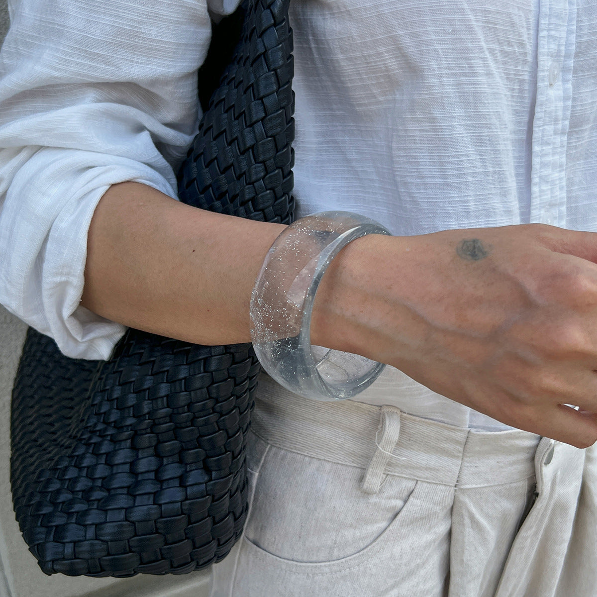 Celeste Marble Resin Bangle