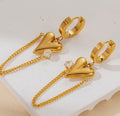 Veloura Heart Drop Earrings