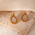 Champagne Aura Teardrop Earrings