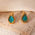 Ocean Aura Teardrop Earrings
