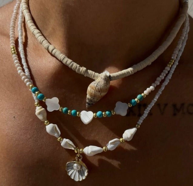 Coastal Harmony Shell Layered Necklace