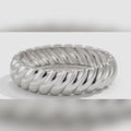 Silver Twist Rope Bangle