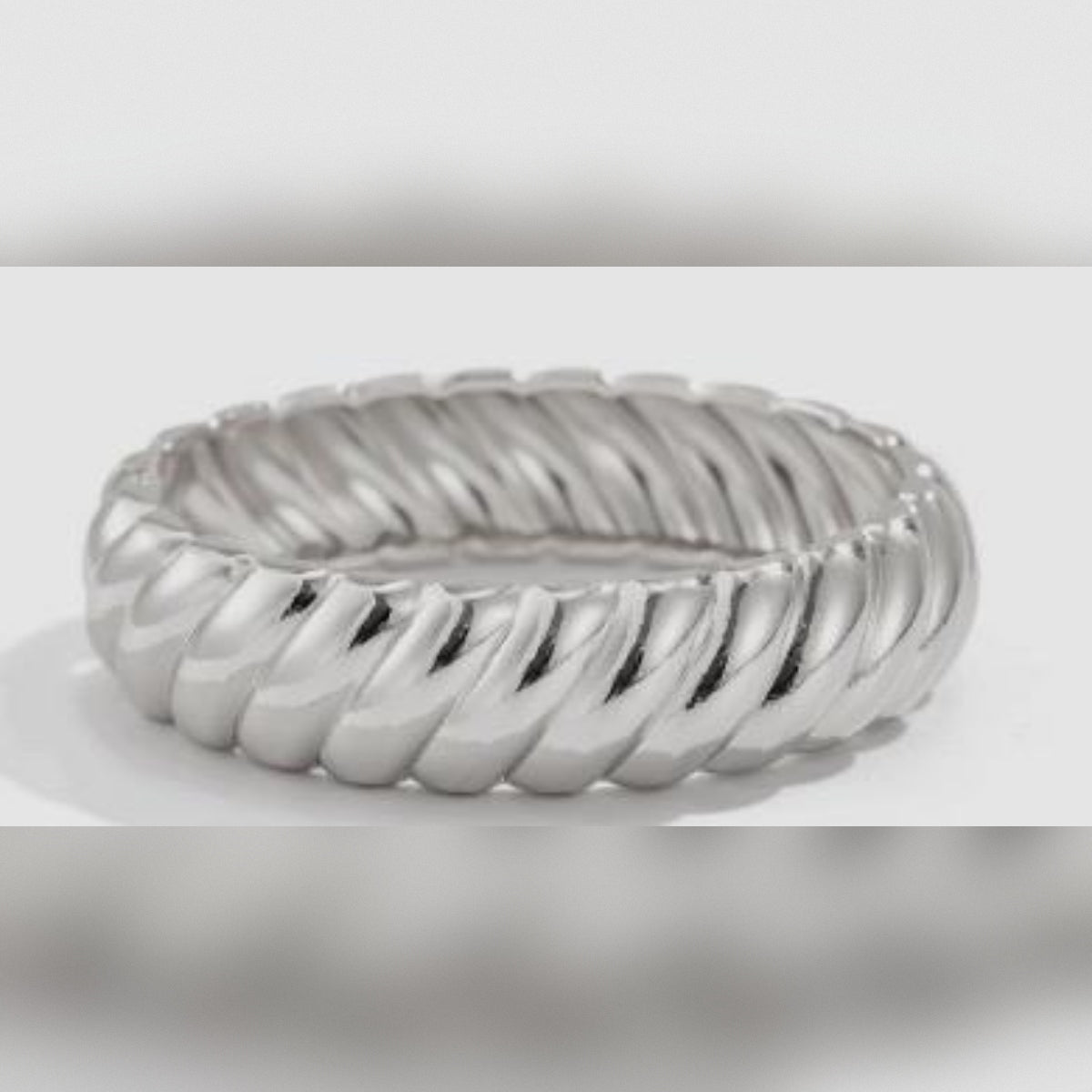 Silver Twist Rope Bangle